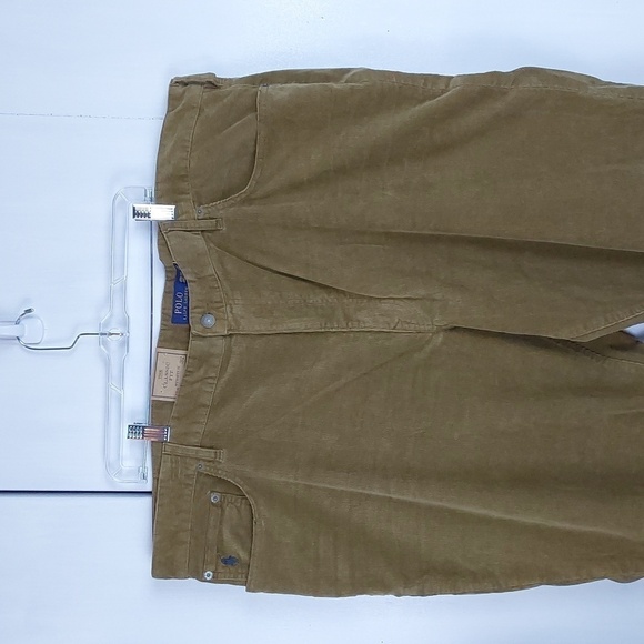 Polo Ralph Lauren Mens Corduroy Classic Stretch Pants Preppy Neutral Sz.48B X 32 - Picture 2 of 13